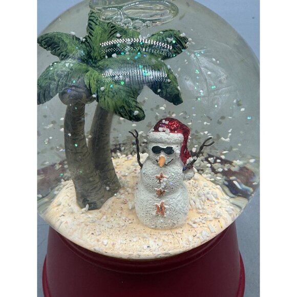 Wondershop Christmas Musical Snow Globe With Tropical Snowman 2019 Decor READ - Picture 2 of 6